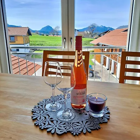 Allgaeublick - Ferienwohnung Mit Bergblick - Koenigscard Хопферау Экстерьер фото